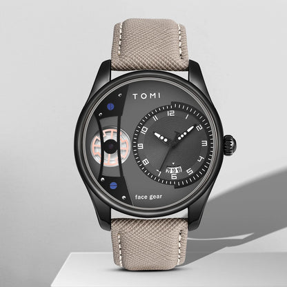 TOMI VISION – Coffret Minimaliste Luxe pour homme, montre  à double bracelet détachable