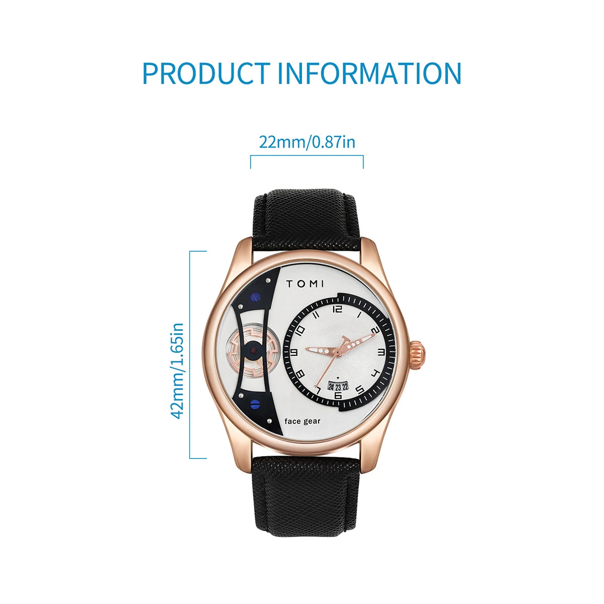 TOMI VISION – Coffret Minimaliste Luxe pour homme, montre  à double bracelet détachable