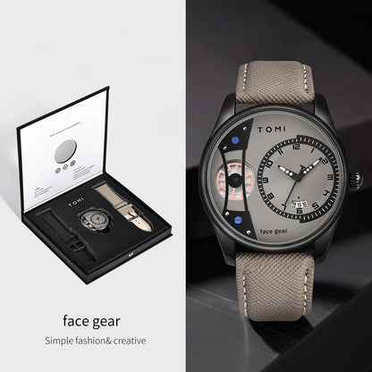 TOMI VISION – Coffret Minimaliste Luxe pour homme, montre  à double bracelet détachable